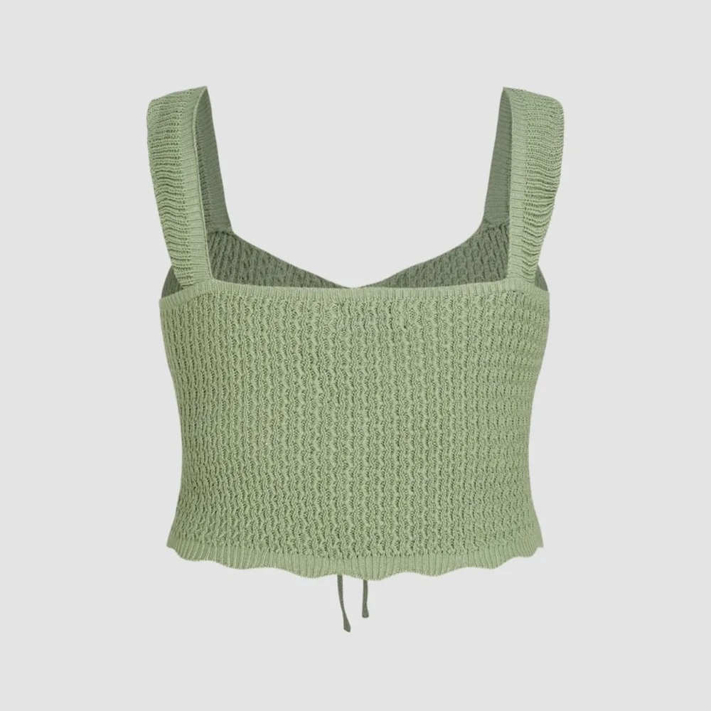 Plus Knit Crop Top - Picture 2 of 4
